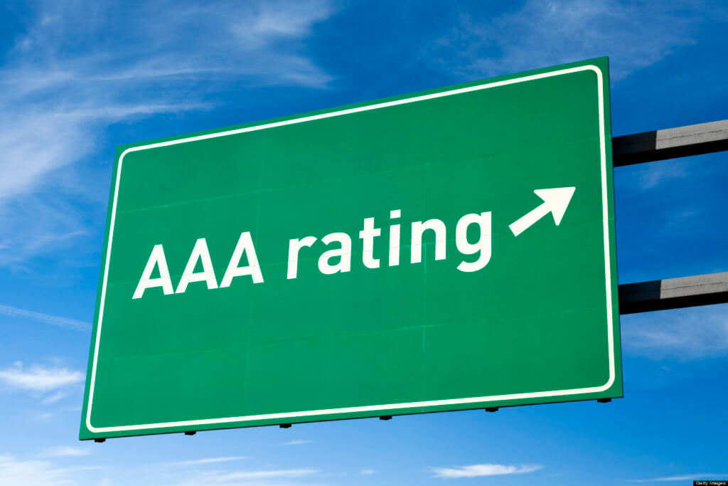 AAA Bond Rating Sign