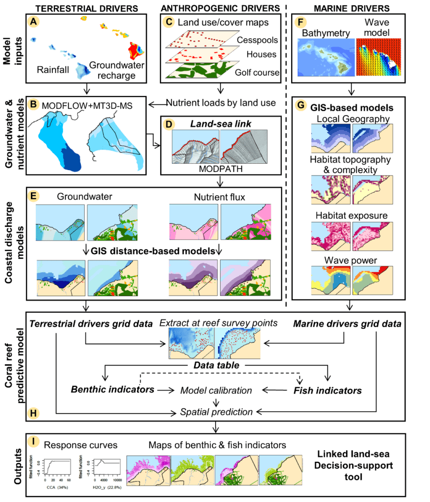 Linked land-sea modeling framework