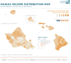 Hawaii income distribution map