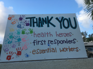 Thank you health heroes, first responders, essential workers