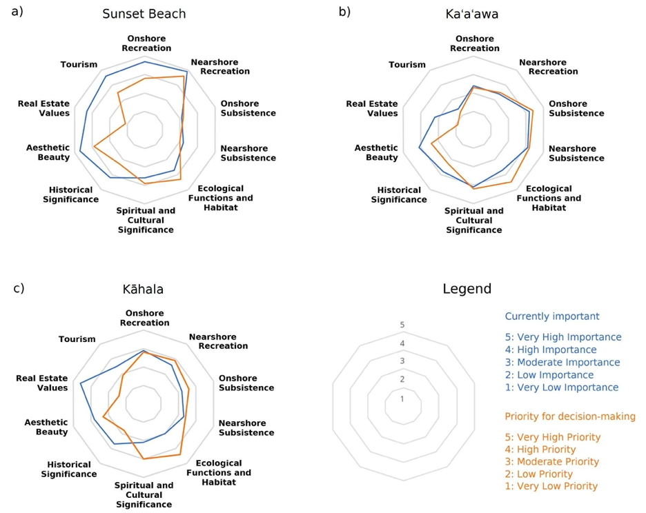 Chart comparing what is currently important vs what interviewees perceive should be ideally prioritized