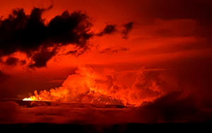 Mauna Loa Eruption by Tokiko Bazzell